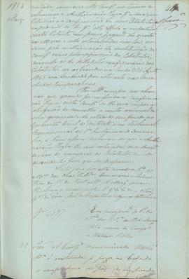 "Em cumprimento da Portaria do Ministerio das Obras Publicas de 15 de Março de 1854 acerca d...