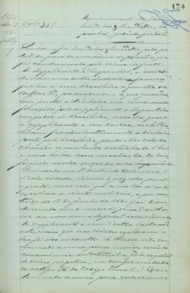 "Requerimento de José Las Palas Y San Pietro, hespanhol, pedindo perdão"