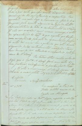 "Em cumprimento da Portaria de 7 de Julho de 1854 acerca do Delegado em Alenquer"