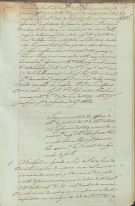 "Idem em virtude do officio do Ministerio da Justiça de 19 de  Dezembro de 1843, e 4 de Jane...