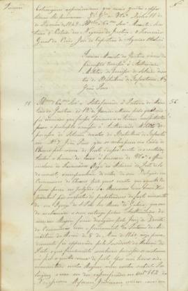 "Idem ao Ministro da Justiça ácerca da prompta remessa á Authoridade Militar do processo do ...