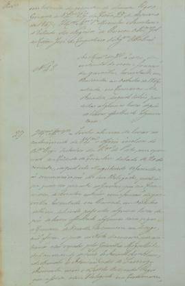 "Ao ministro da Justiça acerca da entrada de uma fração da guerrilha levantada na Bairrada e...