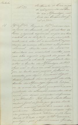 "Ao Ministro do Reino, exigindo um exemplar das Pautas das Alfandegas para ficár na Procurad...