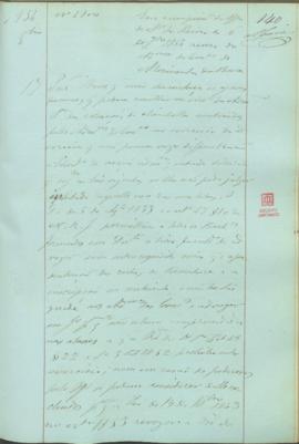 "Em cumprimento do Officio do Ministerio do Reino de 6 de Setembro 1854 acerca do Administra...