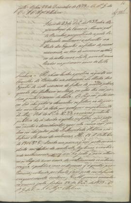 "Idem de 23 de Dezembro de 1839 sobre Representação da Camara Municipal de Barcellos, pergun...