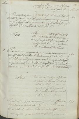 "Idem em virtude do officio do Ministerio do Reino de 14 de Abril de 1845 á cerca da constru...