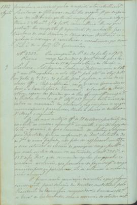 "Em cumprimento da Portaria de 30 de Julho de 1853 acerca das duvidas do Governador Civil so...
