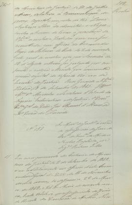 "Ao Ministro da Justiça á cerca do assassinio do Juiz de Direito da Comarca de Midoes Nicola...