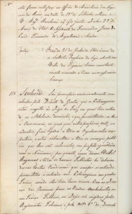 "Idem de 21 de Julho de 1840 ácerca de os Subditos Inglezes de loja aberta na Villa da Figue...