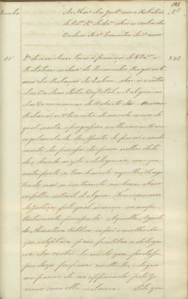 "Ao Ministro da Justiça com o Relatorio do Procurador Regio de Lisboa sobre as visitas das c...