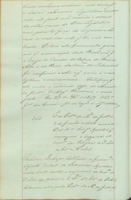 "Em Portaria do Ministerio da Justiça de 2 de Junho de 1846 acerca do Protesto do Delegado A...