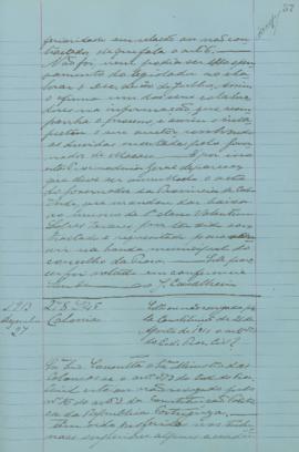 "Está ou não revogado pela Constituição de 21 de agosto de 1911 o artigo 373 do Código [de] ...