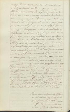 "Idem em virtude do Officio do Ministerio da Justiça de 15 de Janeiro de 1845, ácerca do off...