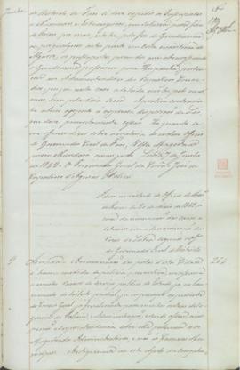 "Idem em virtude do Officio do Ministerio do Reino de 30 de Maio de 1843, á cerca da numeraç...