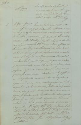 "Ao ministro da Justiça acerca dos tumultos ocorridos na cidade do Funchal contra o Dr. Kall...