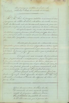 "Officio do ministerio do Reino de 12 de novembro de 1872, acerca do requerimento de Joaquim...