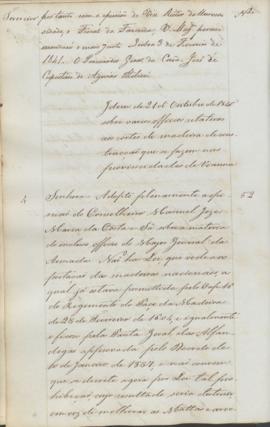 "Idem de 21 d'Outubro de 1840 sobre varios officios relativos aos cortes de madeira de const...