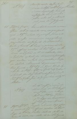 "Ao ministro da Justiça acerca da nomeação do bacharel Anselmo José Braamcamp, delegado na 1...