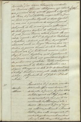 " [Officio de informação e parecer em virtude de Portaria] de 23 de Dezembro de 1839 e 21 de...