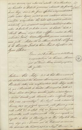 "Idem de 27 de Fevereiro de 1837 sobre a representação da Camara Municipal de Torres Novas, ...