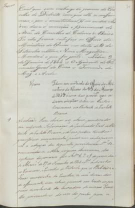 "Idem em virtude do Officio do Ministerio do Reino de 23 de Março de 1843 ácerca das provide...