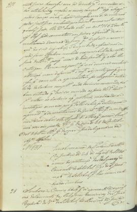 "Em observancia da Portaria do Ministerio da Justiça de 24 de Agosto de 1846 àcerca da perte...