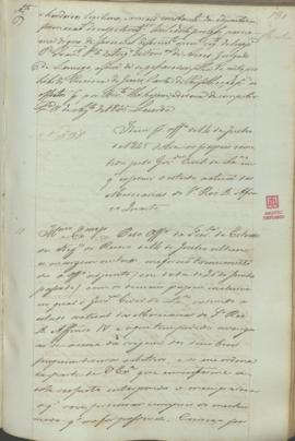 "Idem por officio de 14 de Julho de 1845 sobre os papeis remetidos pelo Governador Civil de ...