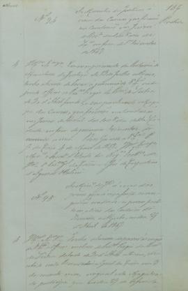 "Ao ministro da Justiça acerca dos presos que à viva força conseguiram evadir-se os presos p...