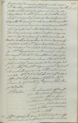 "Em observancia do Officio do Ministerio do Reino de 11 d'Agosto de 1845 á cerca d'hua Nota ...