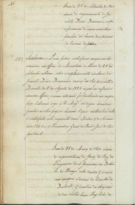 "Idem de 28 de Setembro de 1840 àcerca de requerimento de Jacinto Dias Damazio sobre a forma...