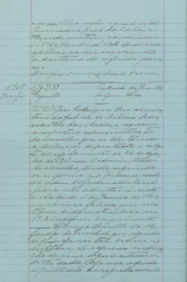 "Pretensão de José Rodrigues Leça"