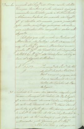 "Em cumprimento da Portaria do Ministerio da Justiça de 3 de Maio de 1851 acerca dos papeis ...