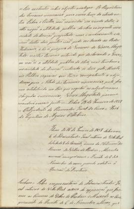 "Idem de 16 de Janeiro de 1837 sobre a conta do Administrador Geral interino de Vila Rial da...