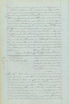 "Sobre o conflicto havido entre o concessionario e socios da Mina de Minancos no Concelho de...