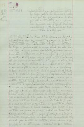 "Sebastião Philippes Martins Estácio da Veiga pede se lhe abonem os subsídios, que lhe suspe...