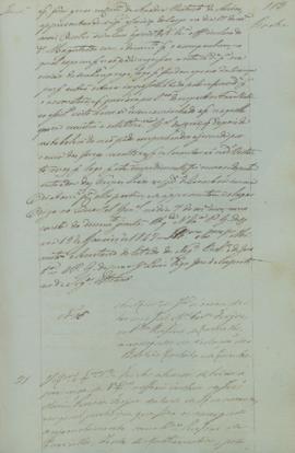 "Ao ministro da Justiça acerca de ter sido José Maria Pereira Forjaz e o Dr. Rufino de Carva...