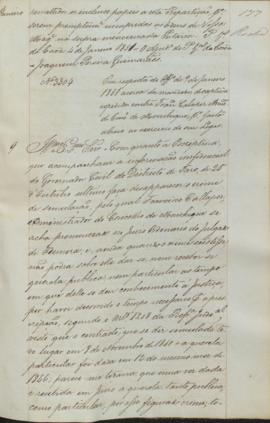 "[Parecer] em resposta ao Officio de 9 de Janeiro de 1851 acerca dos mandados de captura exp...