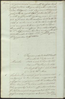 "Idem em virtude da Portaria do Ministerio da Marinha de 3 de Janeiro de 1843 ácerca da Prop...