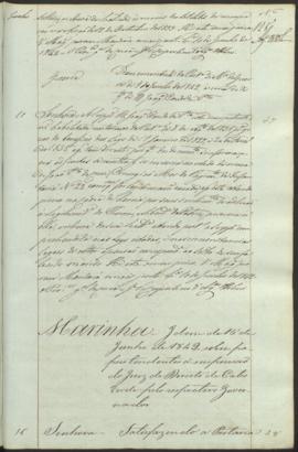 "Marinha. Idem de 15 de Junho de 1842 sobre papeis tendentes á suspensão do Juiz de Direito ...
