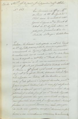 "Em observancia do officio do Ministerio do Reino de 28 de Agosto de 1846 á cerca da verdade...