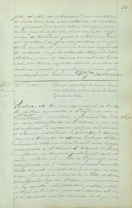 "Sobre uma representação da Camara Municipal do concelho de Serpa ácerca de transferencia de...