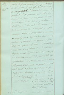 "Em execução do Officio do Ministerio do REino de 9 de Dezembro 1854 acerca de Manuel da Con...