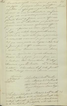 "[Parecer] sobre a Portaria do Ministerio da Marinha, e Ultramar de 7 de Maio de 1845, sobre...