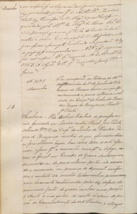 "[Parecer] em cumprimento da Portaria do Ministerio da Marinha de 17 de Junho de 1850 acerca...