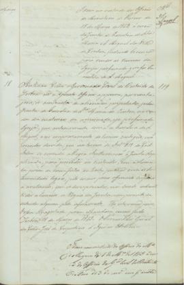 "Idem em virtude do Officio do Ministerio do Reyno de 8 de Março de 1843 ácerca do Officio d...