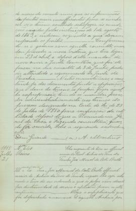 "Sobre aumento do terço ao oficial maior do Real Arquivo da Torre do Tombo, José Manuel da C...