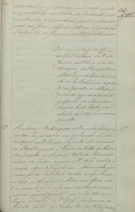 "Idem em virtude do ofício do Ministério do Reino de 8 de janeiro de 1845, acerca do Marquês...