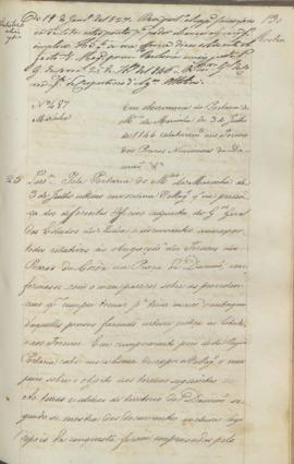 "[Parecer] em observancia da Portaria do Ministerio da Marinha de 3 de Julho de 1846 relativ...