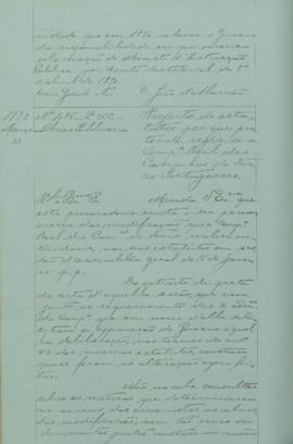 "Projeto de estatutos por que pretende reger-se a Companhia Real dos Caminhos de Ferro Portu...