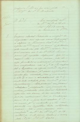 "Em cumprimento da Portaria do Ministerio da Justiça de 8 de Fevereiro 1859 acerca do Semina...